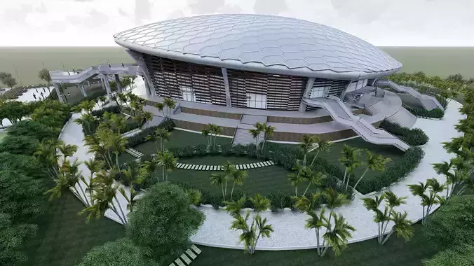Crab Sports Stadium 3D model