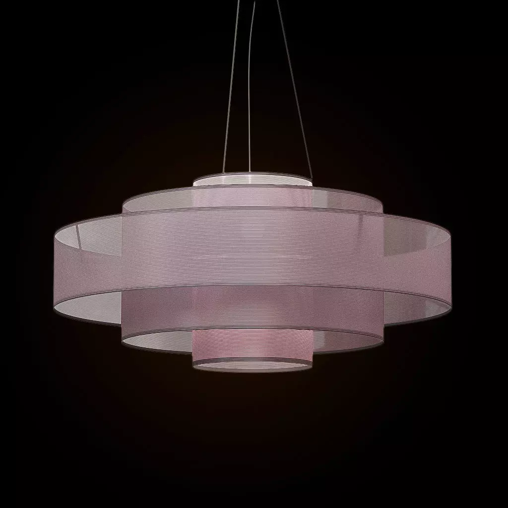 Ochre Cloud Shade Pendant 3D model