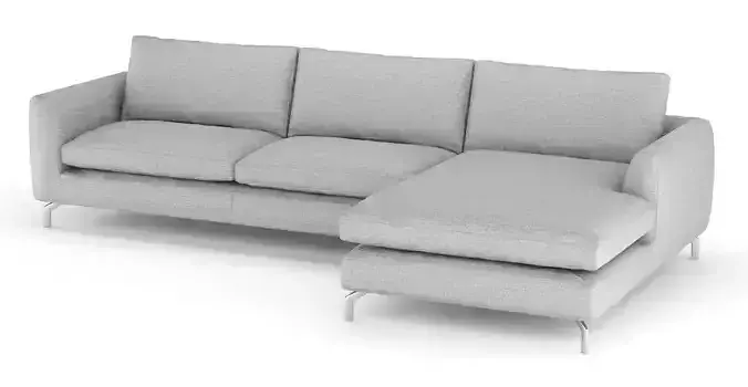 Heldergrijs sofa