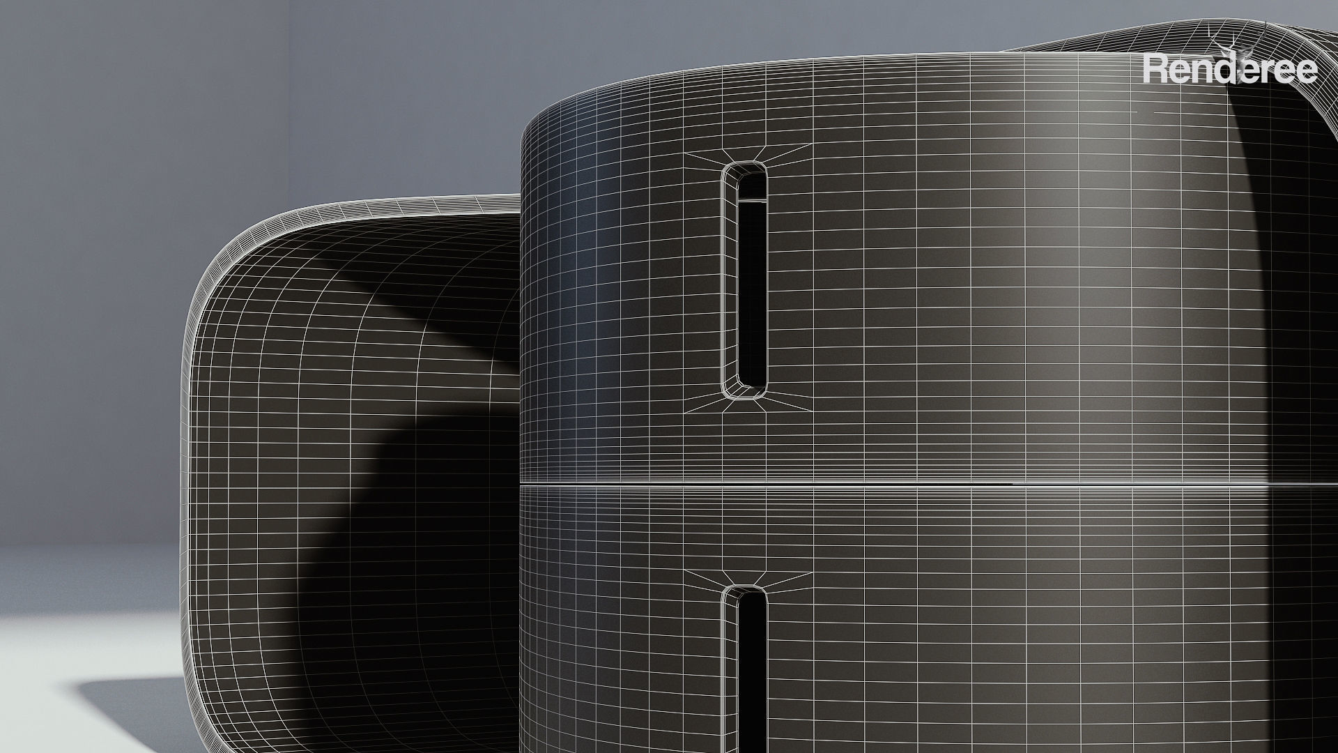 Modern Wooden Coffee Table 3D model_6