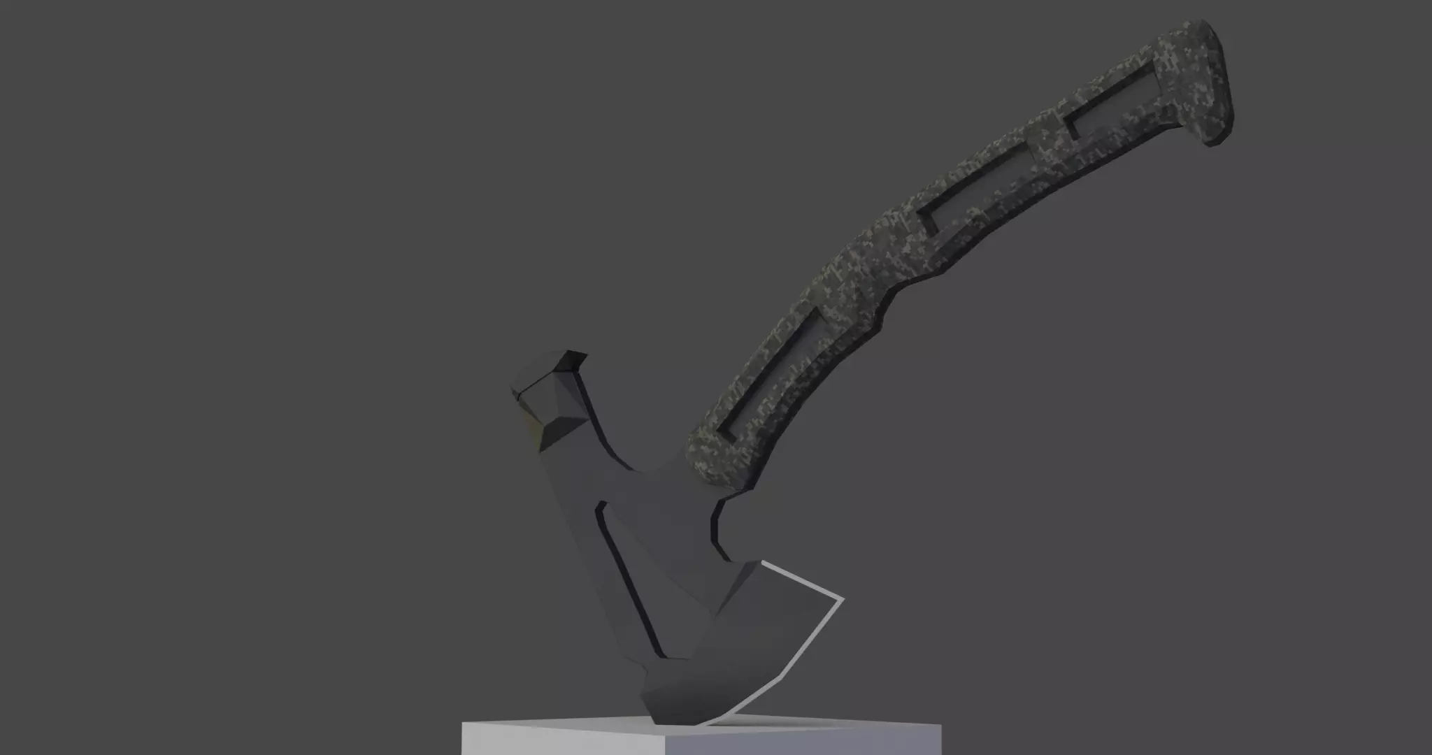 Tactical Axe Lowpoly Free low-poly 3D model