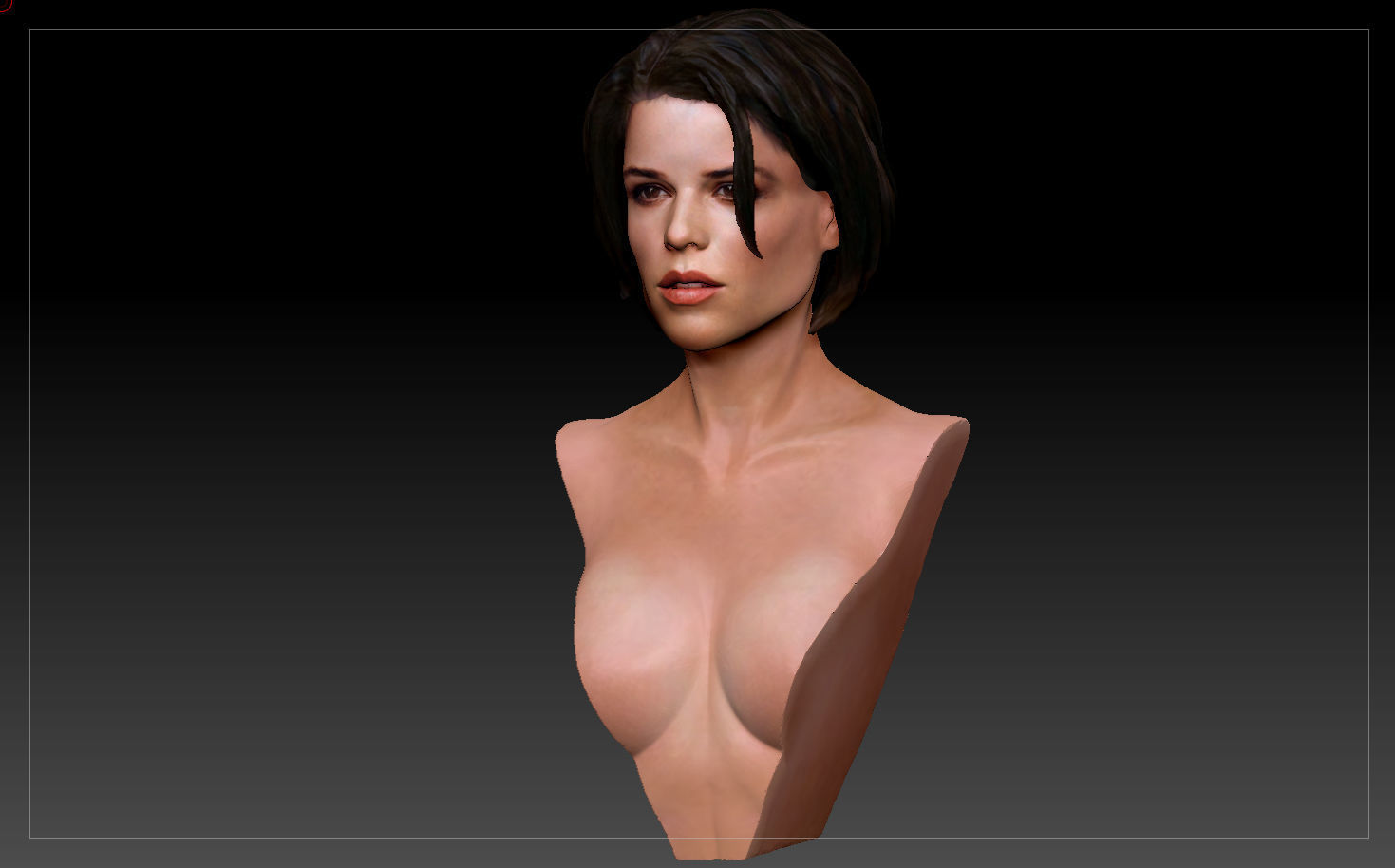 Neve Campbell as Sidney Prescott from Scream 1 2 3 4 textured 3D print model_11