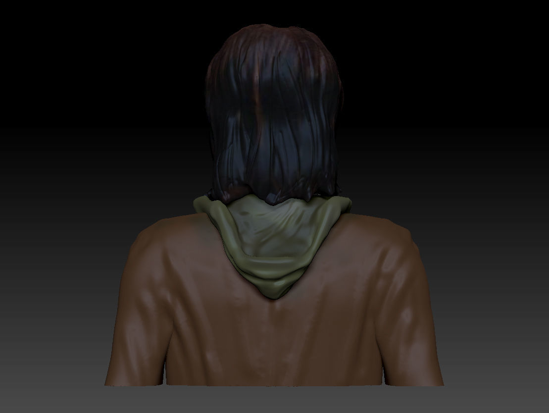 Neve Campbell as Sidney Prescott from Scream 1 2 3 4 textured 3D print model_44