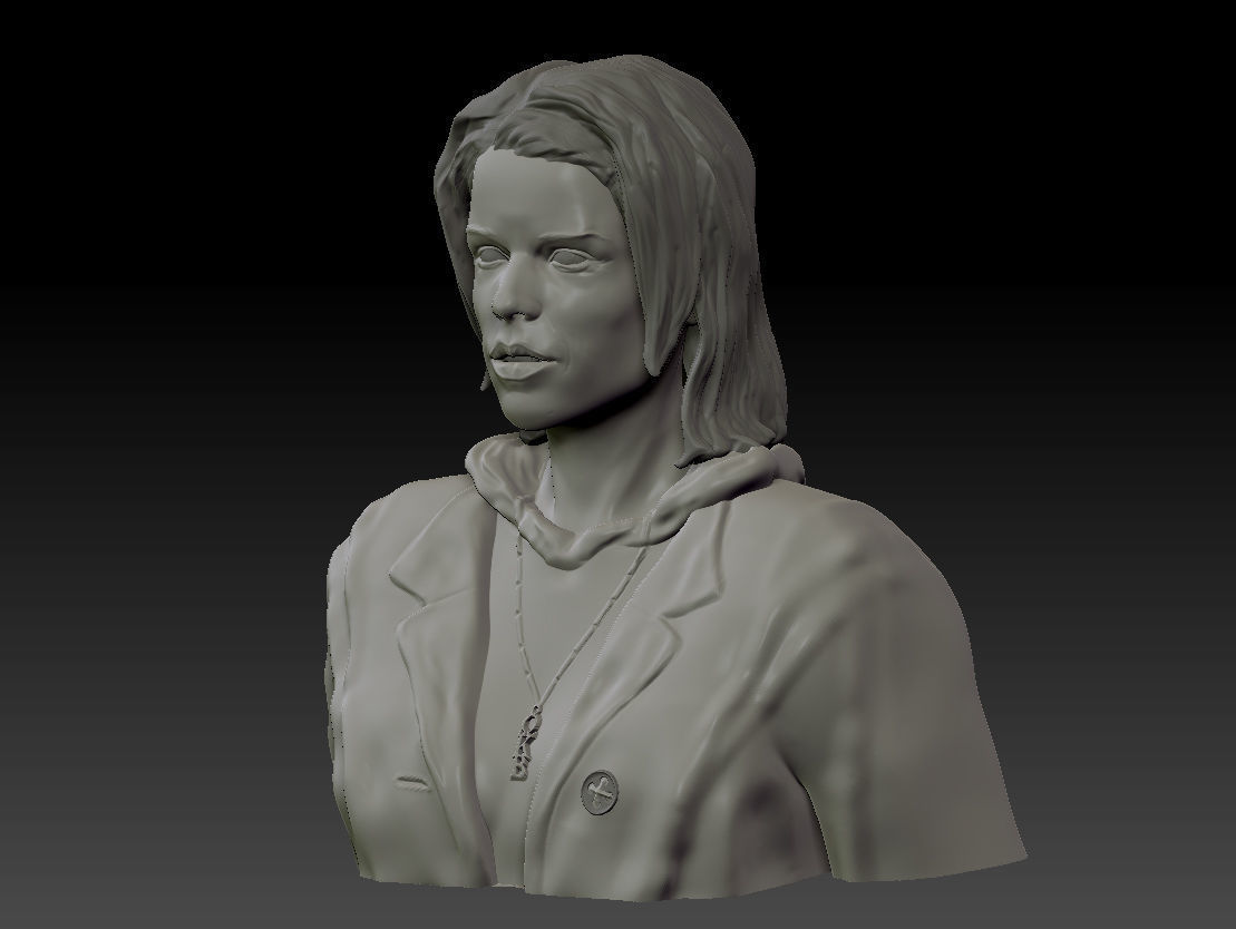 Neve Campbell as Sidney Prescott from Scream 1 2 3 4 textured 3D print model_48