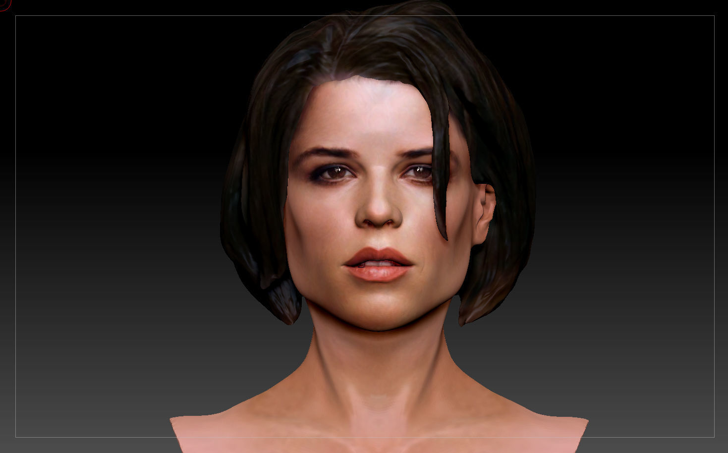 Neve Campbell as Sidney Prescott from Scream 1 2 3 4 textured 3D print model_9