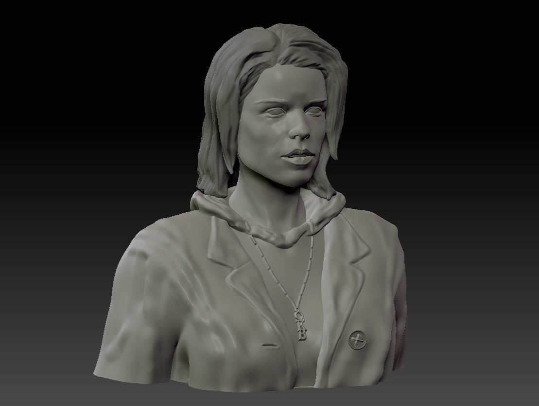 Neve Campbell as Sidney Prescott from Scream 1 2 3 4 textured 3D print model_49