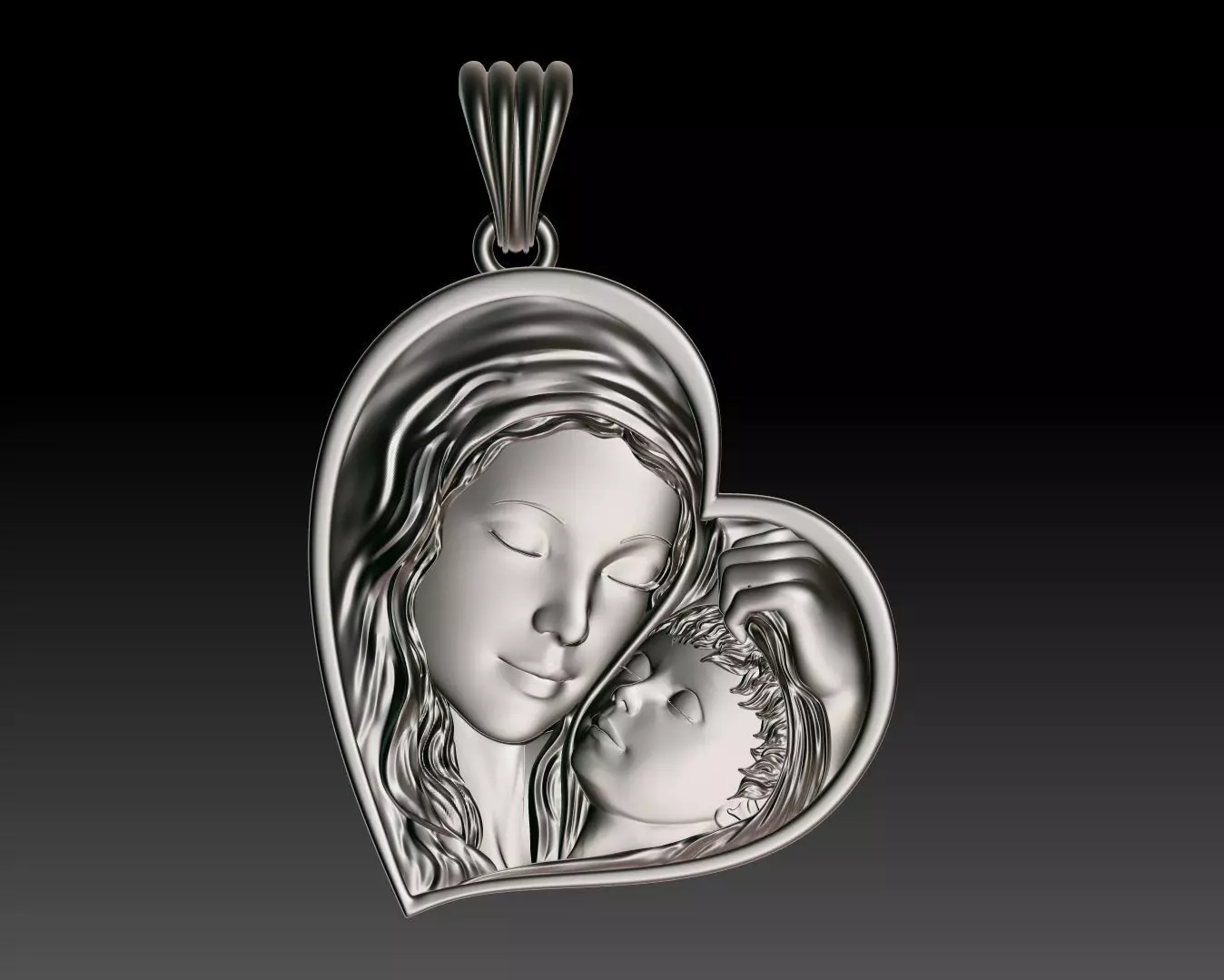 virgin Mary 3D print model