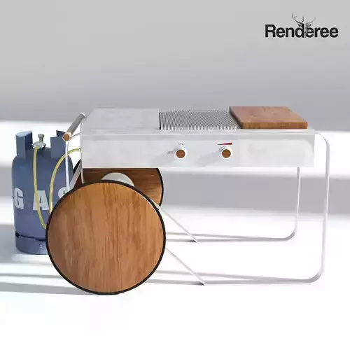 Garden Gas Bbq Grill Retro