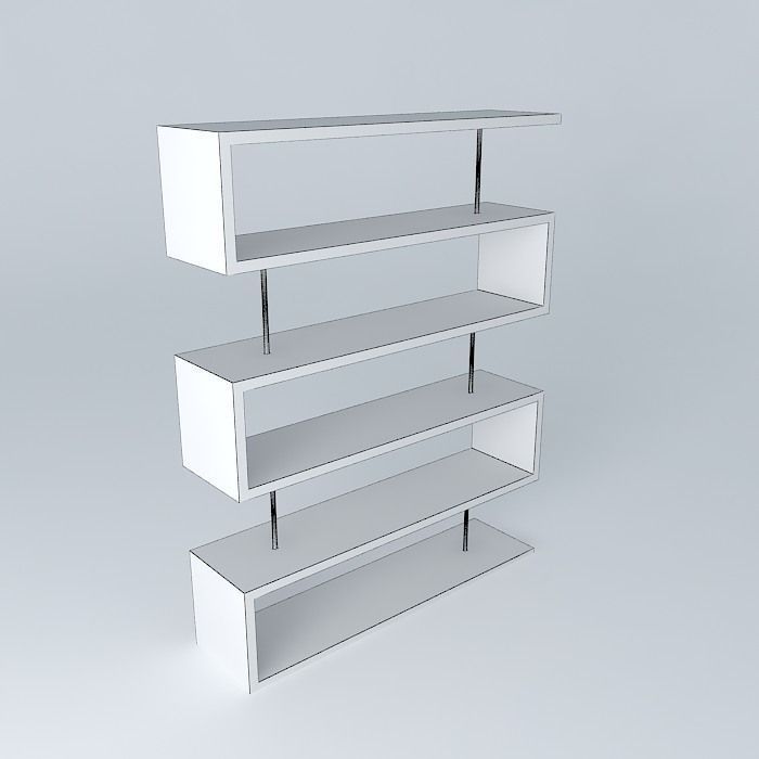 Library Tour storage shelf 3D model_3
