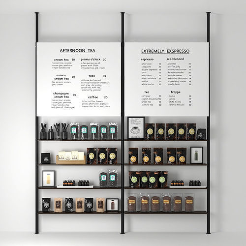  coffee tea stand 3D model