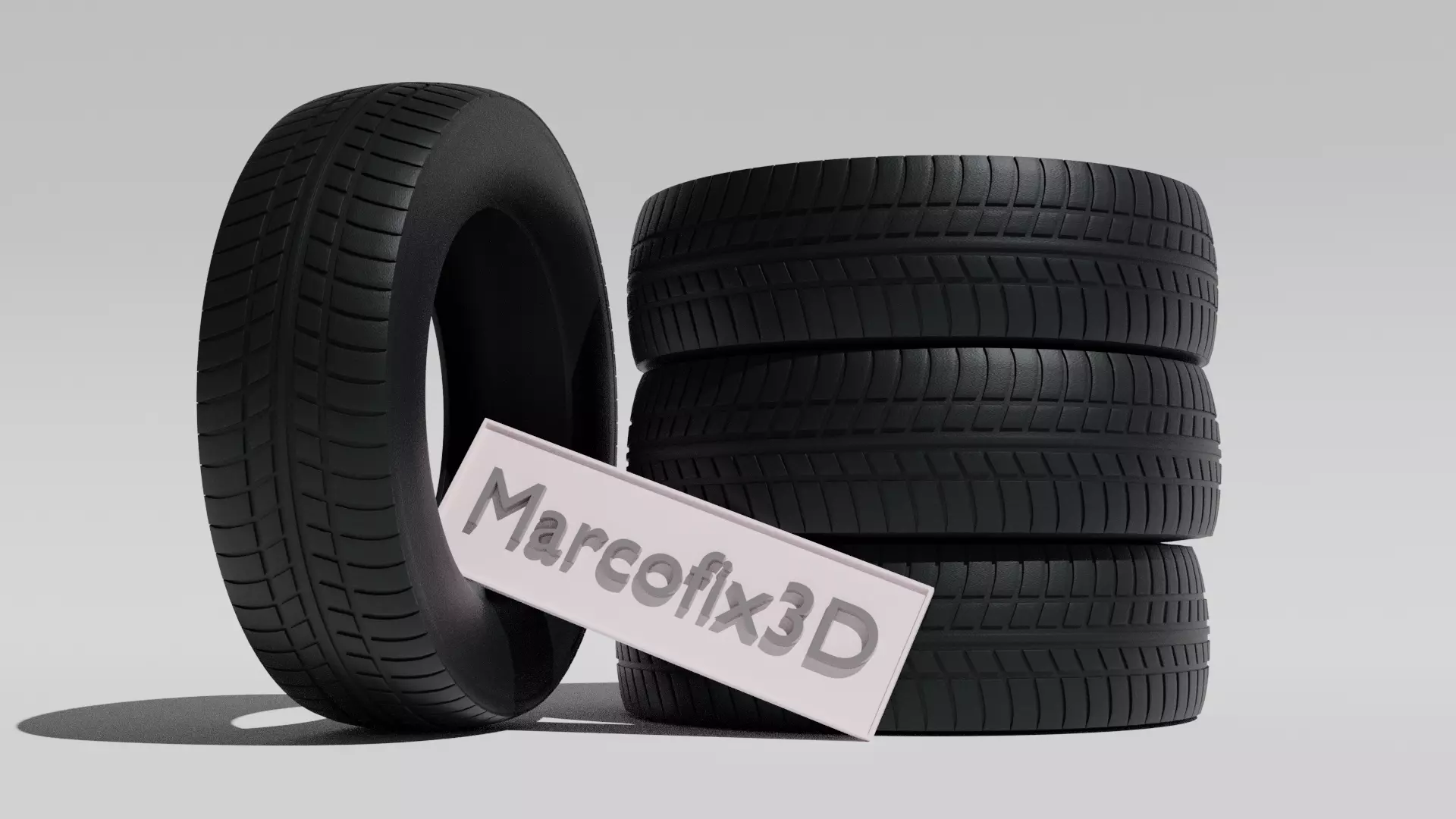 detailed tire Free 3D model