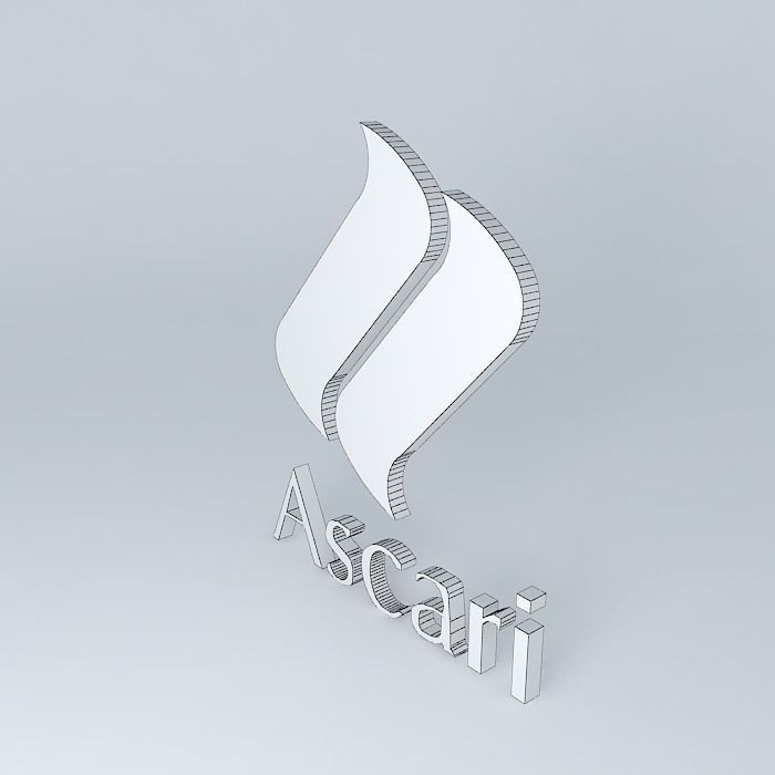 Ascari Logo Free 3D model_4