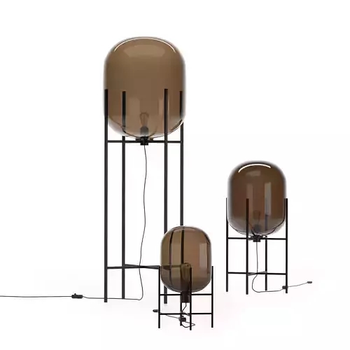 Replica Oda lamp collection - Floor and table lamps 3D model