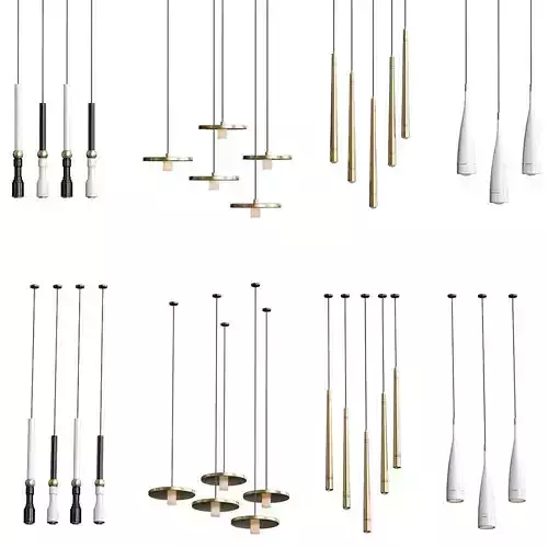 Fulcrum different pendant lights