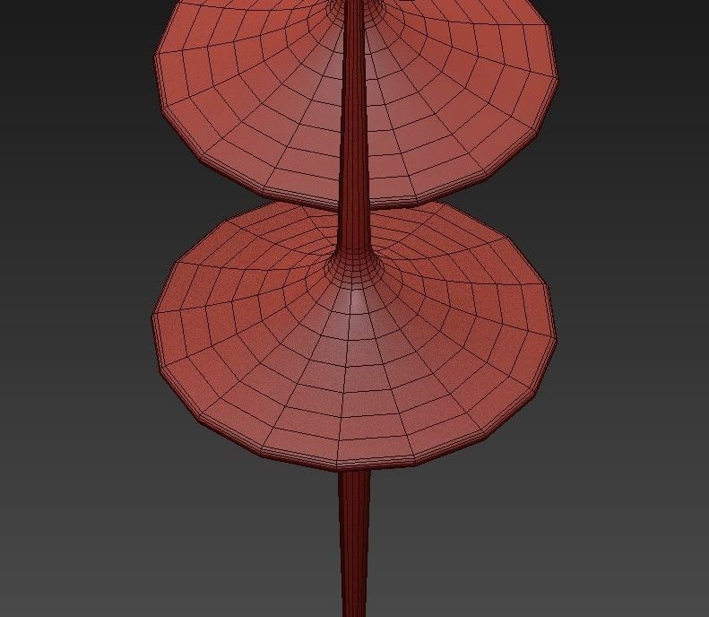 Rain chandelier 3D model_4