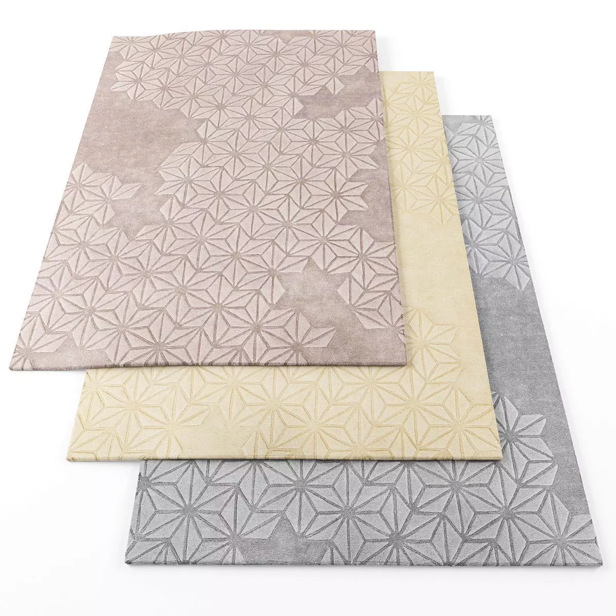 Asiatic sturburst rugs Low-poly 3D model_0