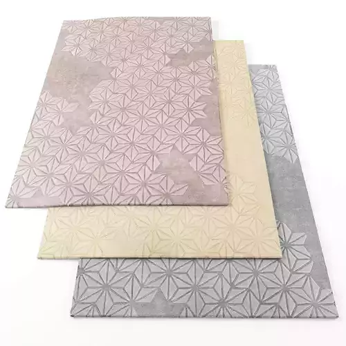 Asiatic sturburst rugs Low-poly 3D model