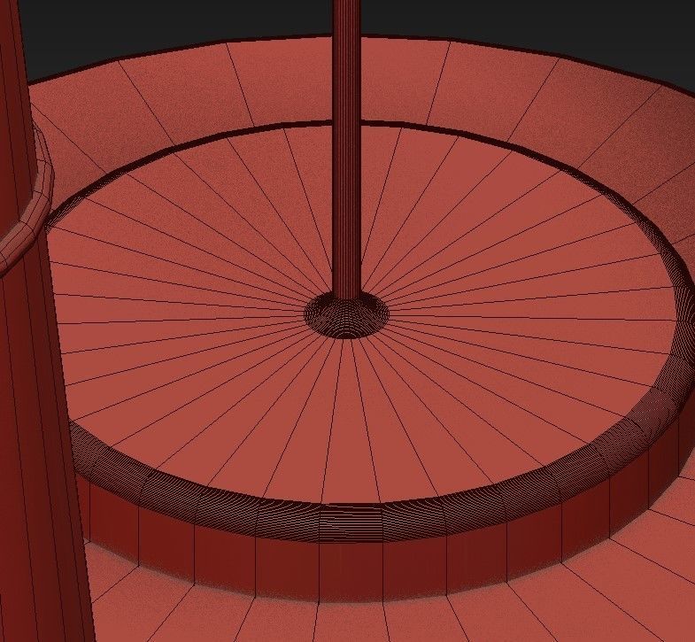 Cloth modern pendant lights 3D model_7