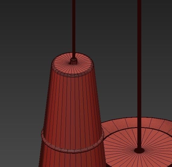 Cloth modern pendant lights 3D model_6