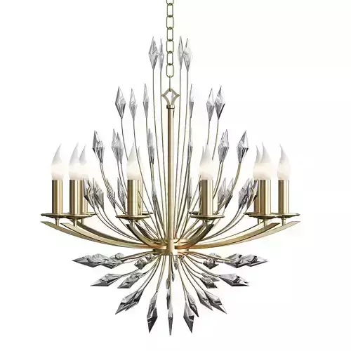 Feerie chandelier in gold and crystal