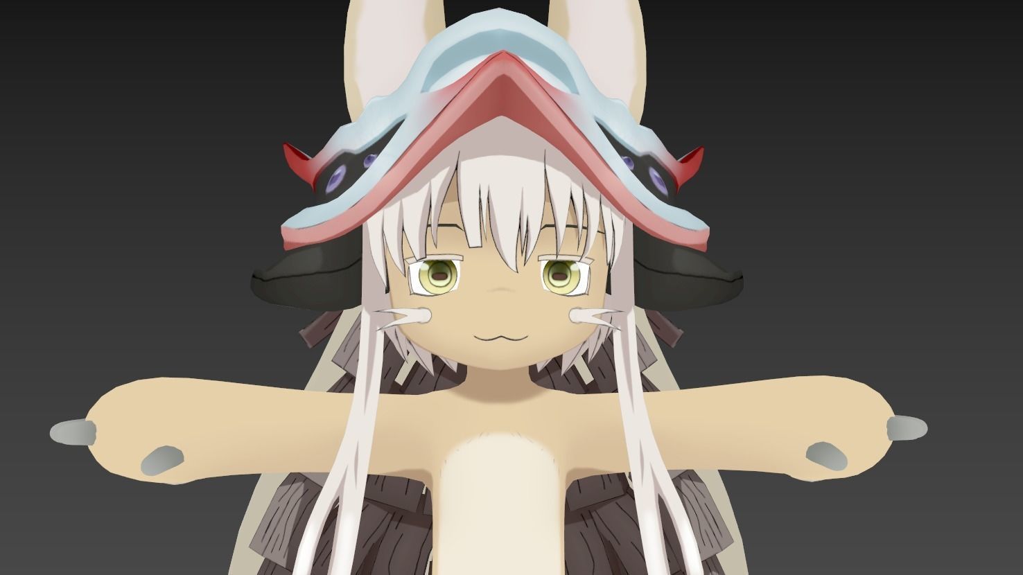 Rigged Nanachi Made in Abyss 3D model_5