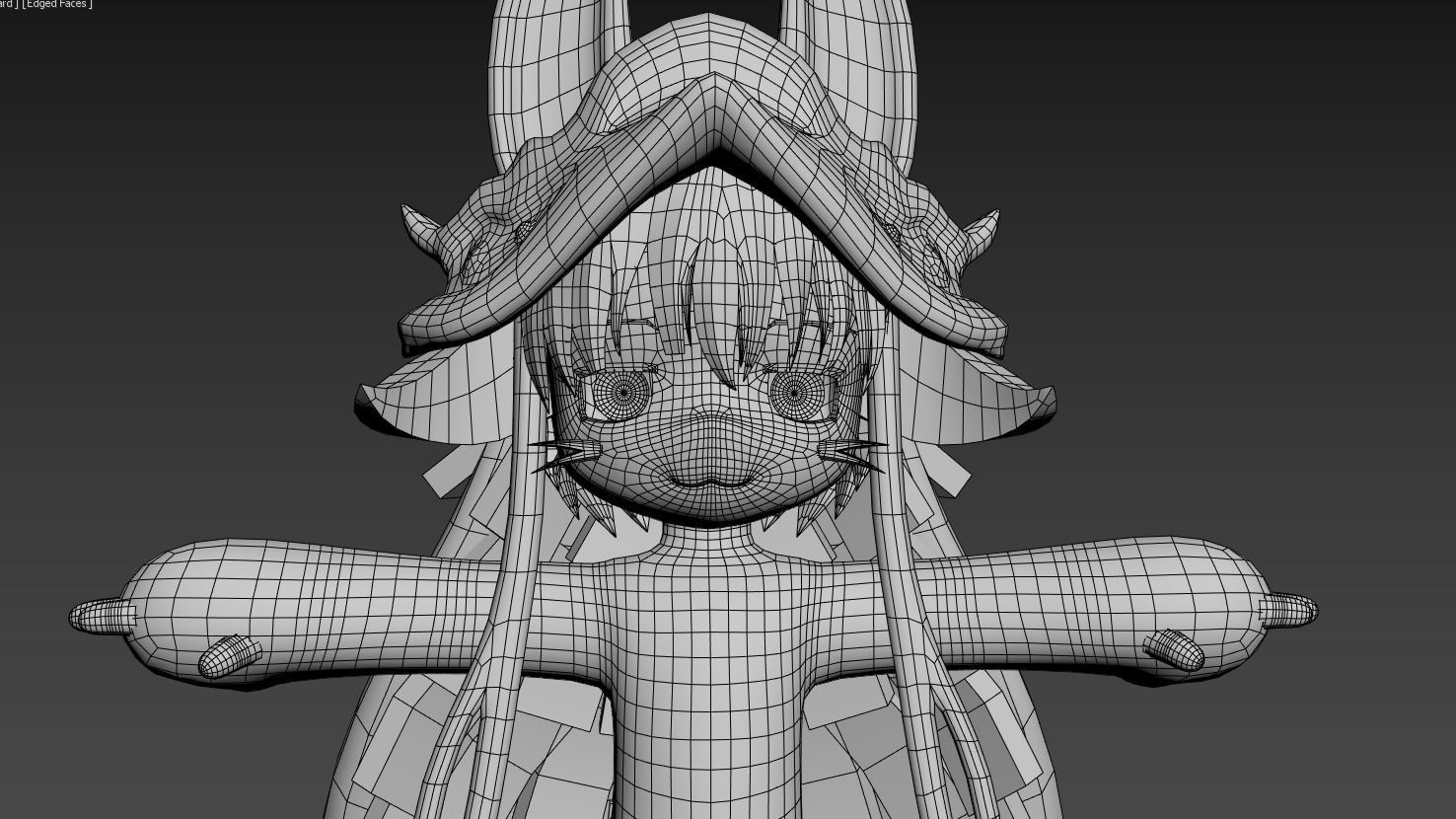 Rigged Nanachi Made in Abyss 3D model_6