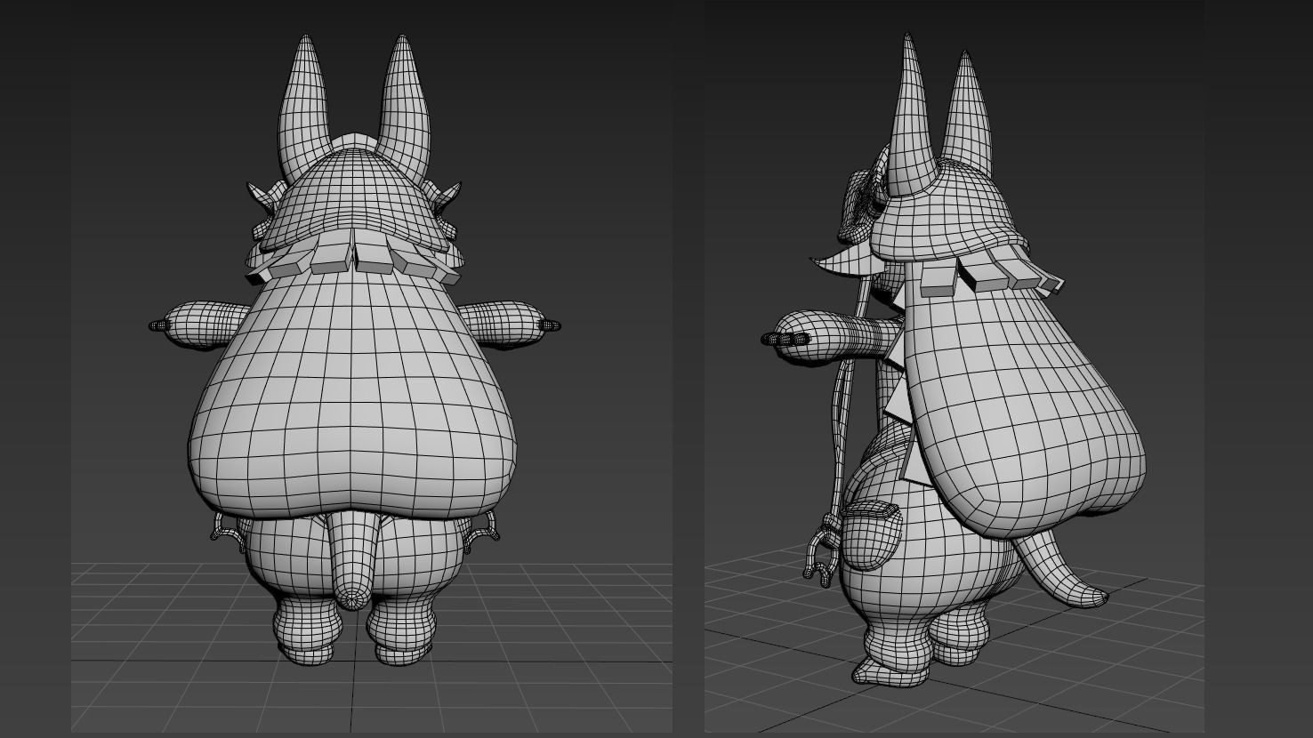 Rigged Nanachi Made in Abyss 3D model_3