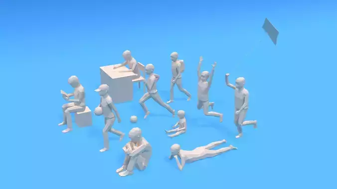 Low Poly Kids Collection Vol 3