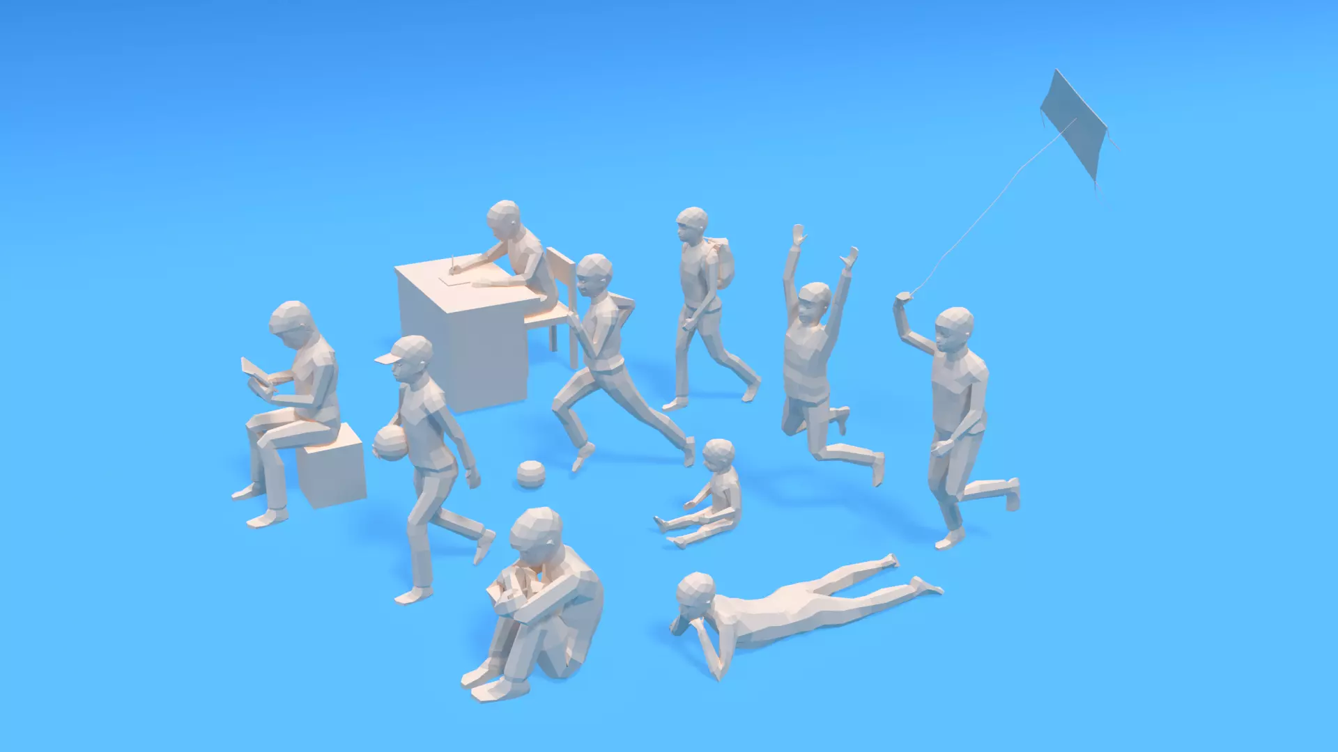 Low Poly Kids Collection Vol 3 _0