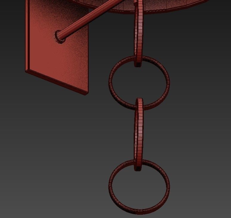 Table lamp with shade 3D model_1