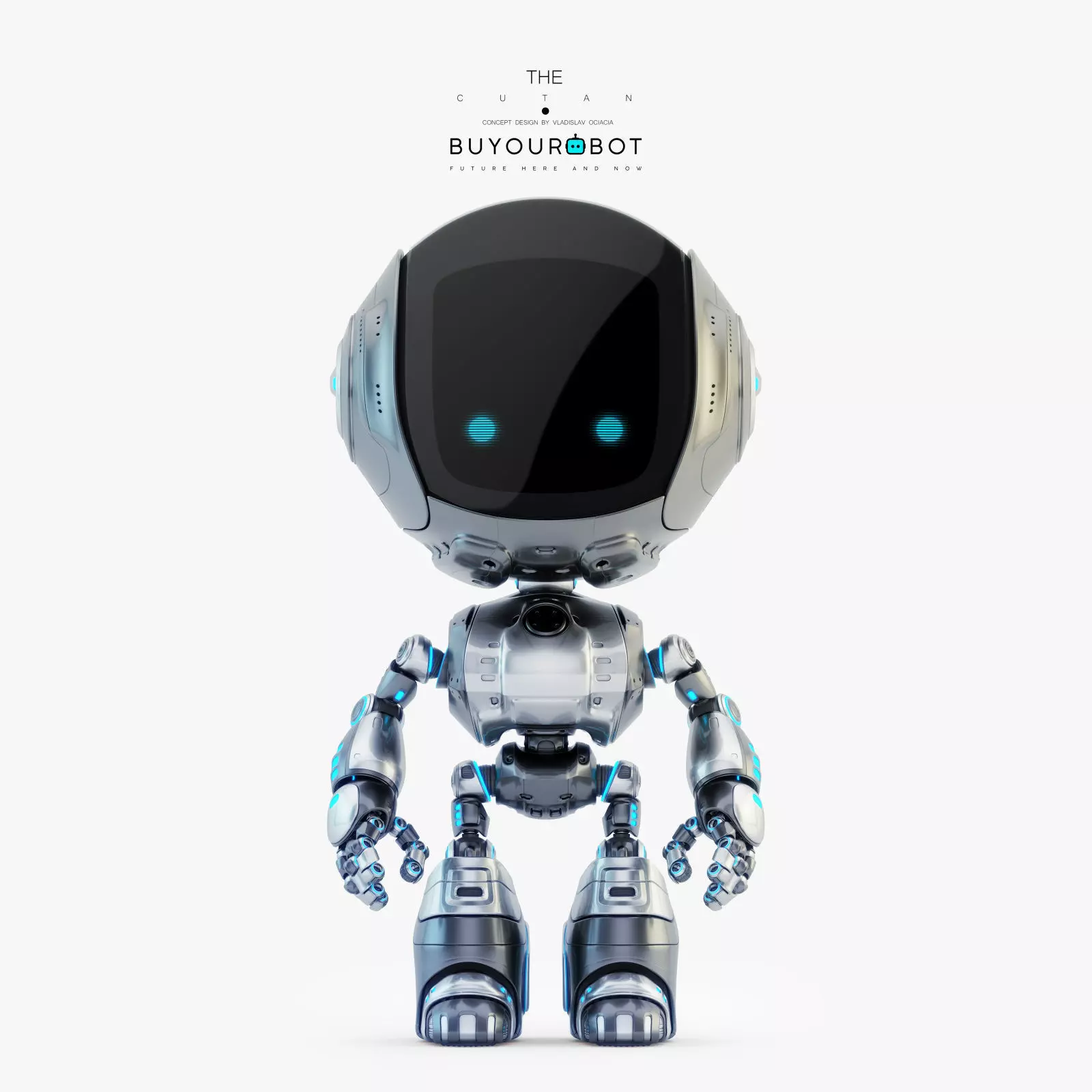 Fun bot I digital toy 3D model_0