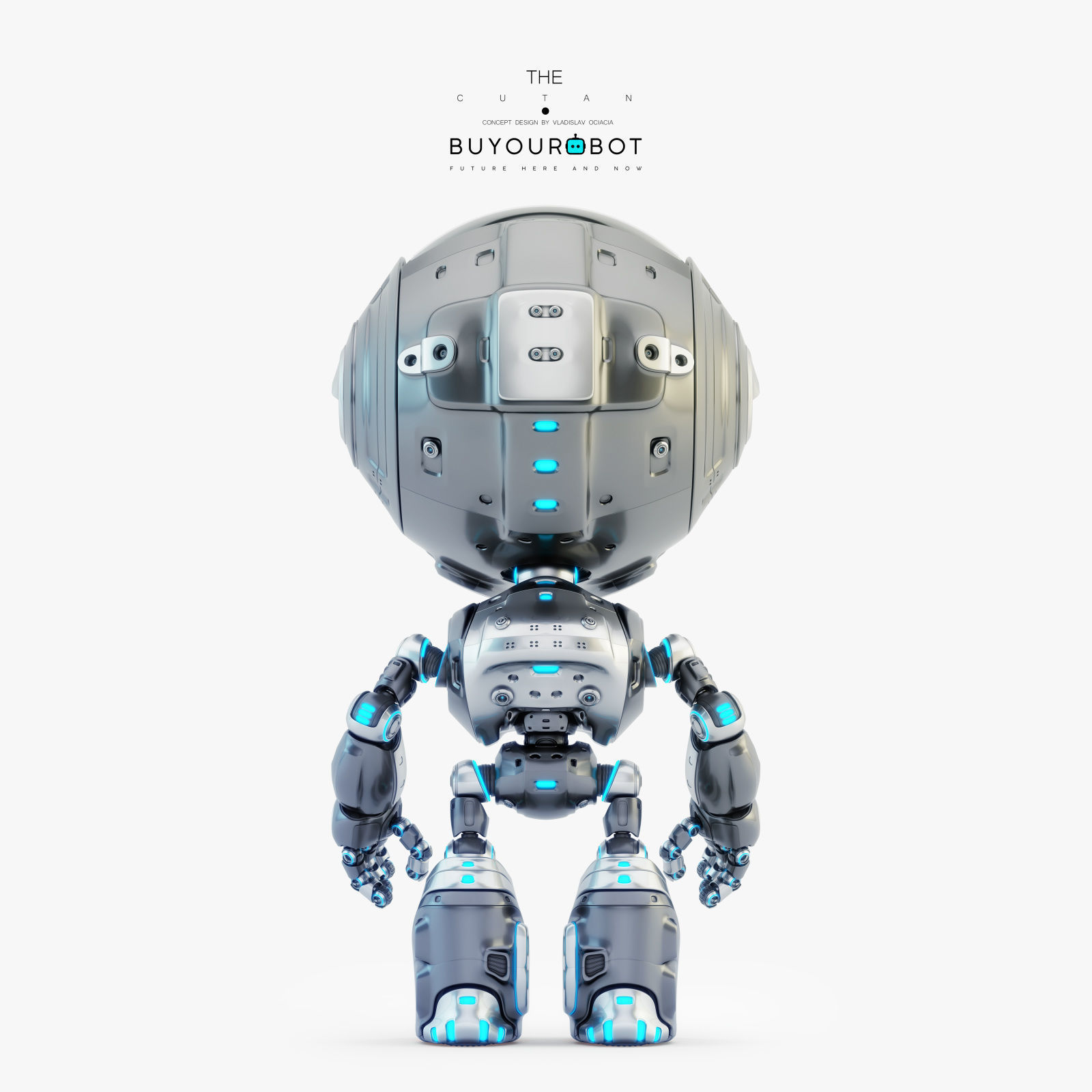 Fun bot I digital toy 3D model_2