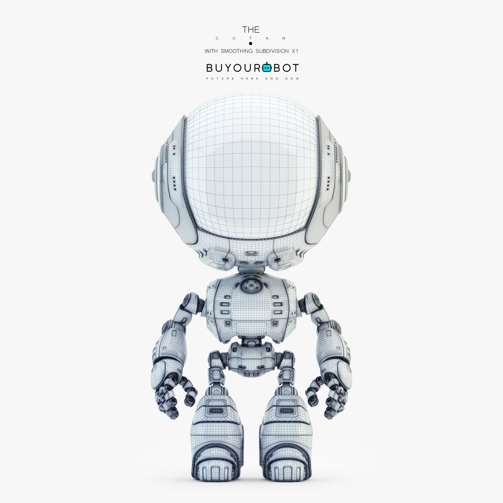 Fun bot I digital toy 3D model_5
