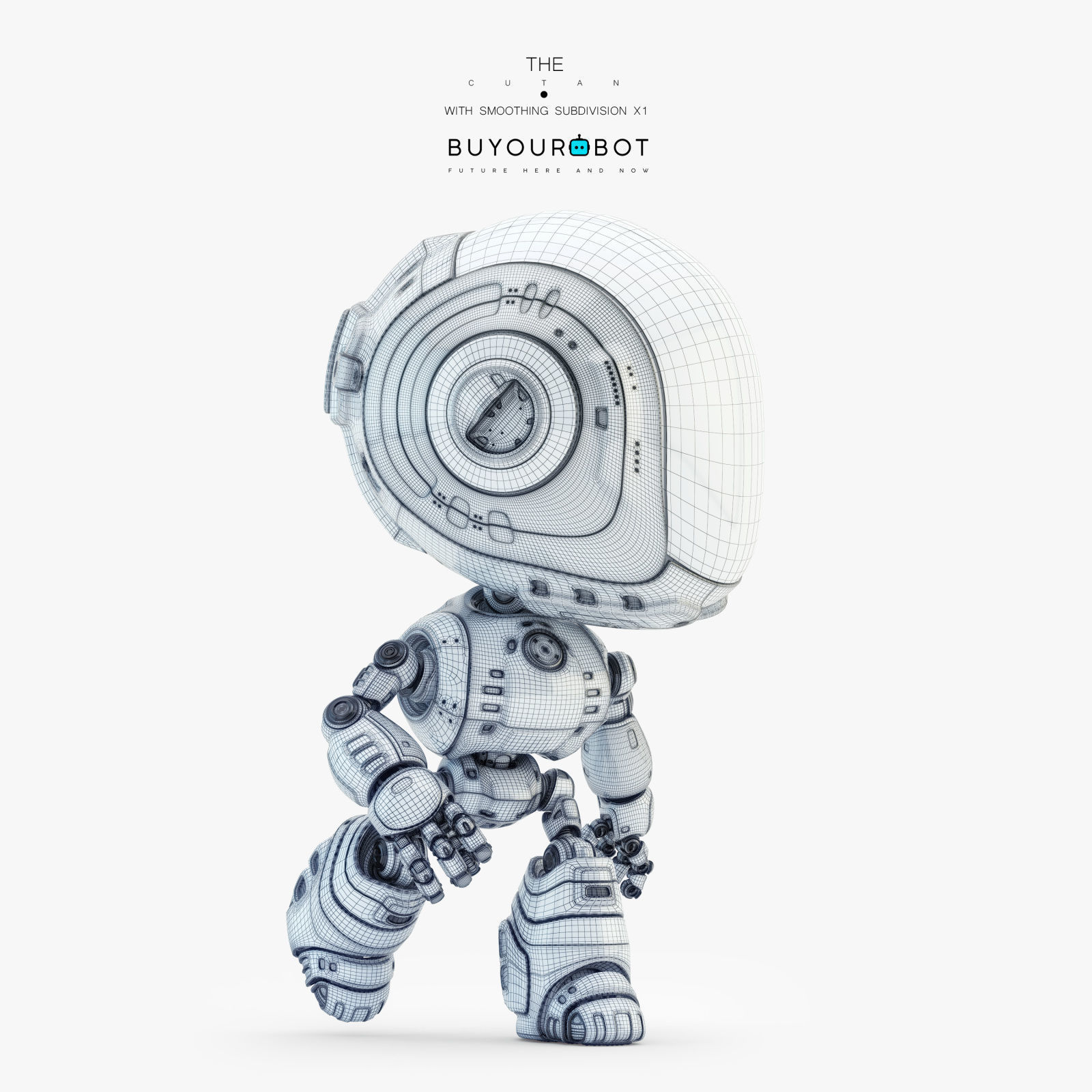 Fun bot I digital toy 3D model_7