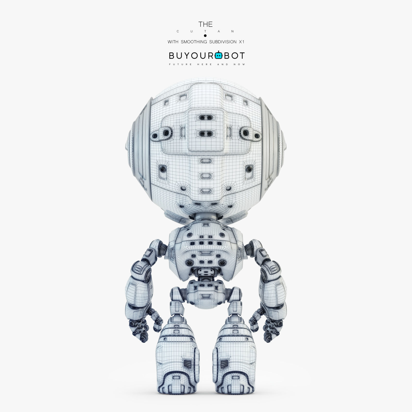 Fun bot I digital toy 3D model_6