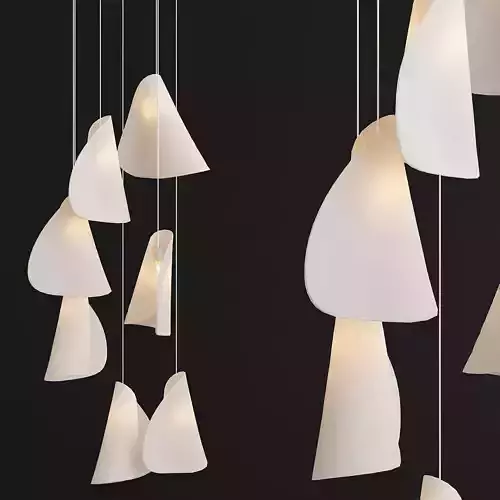 Series hanging lamp with lights
