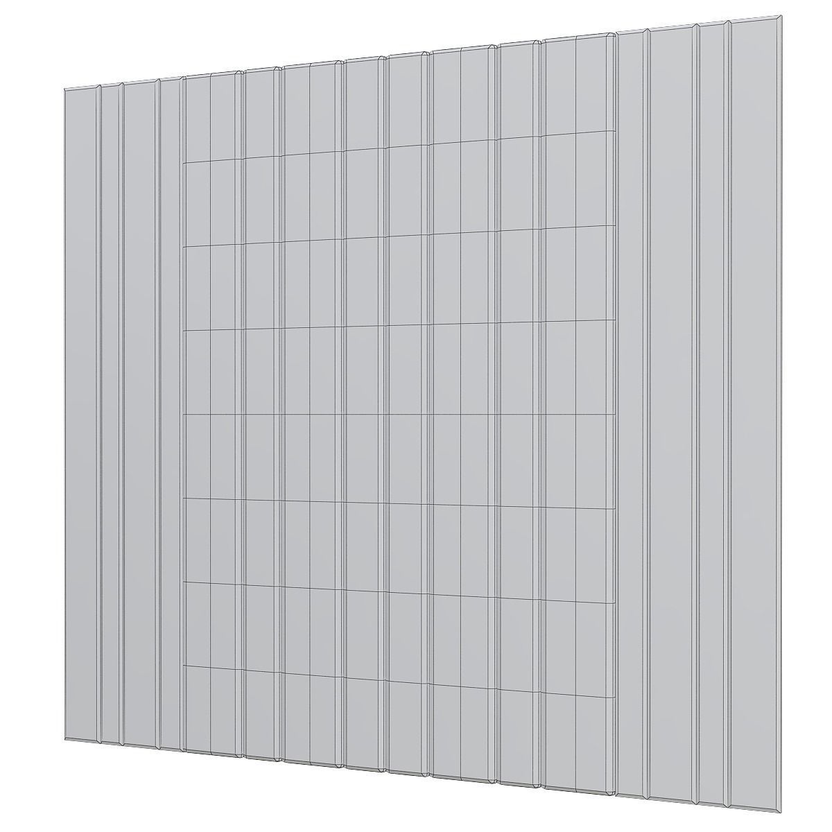 Headboard collection low poly 3d model metal wall panel Low-poly 3D model_1