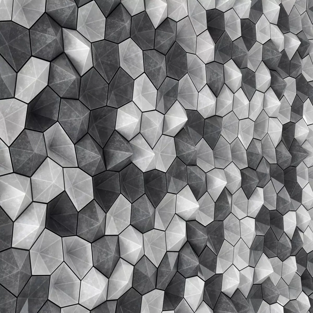 Ngon concrete panel 3D model