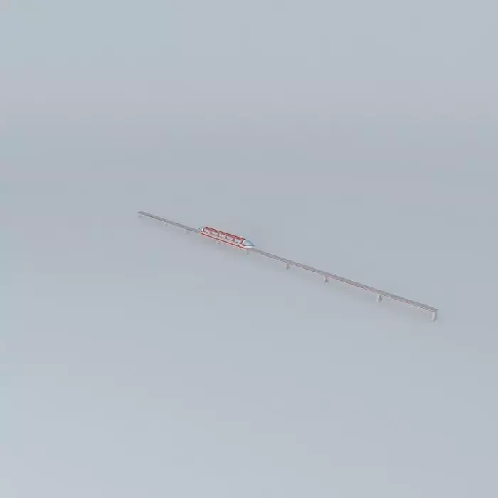 Disney World Mark VII Monorail Free 3D model_0