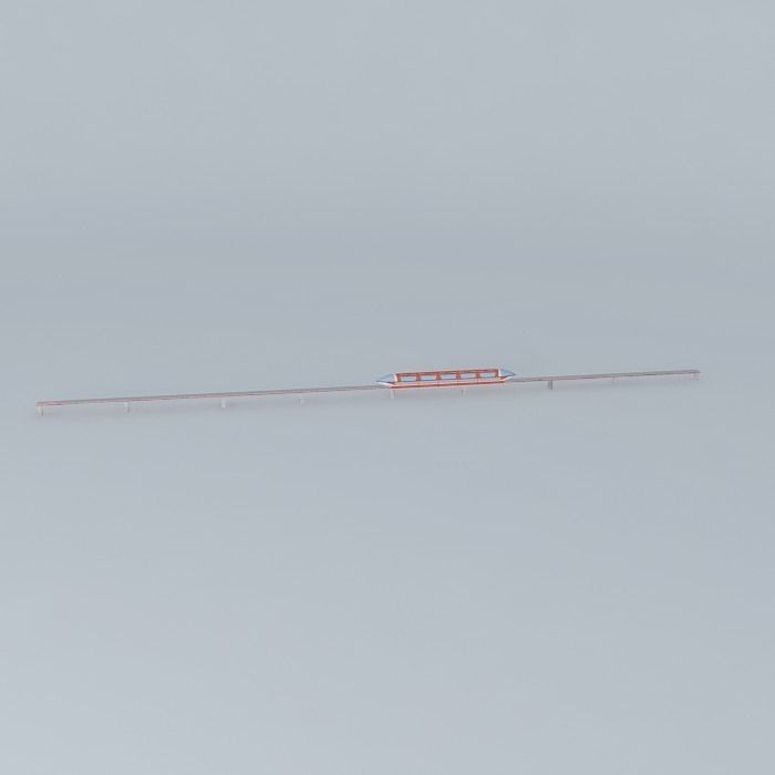 Disney World Mark VII Monorail Free 3D model_2