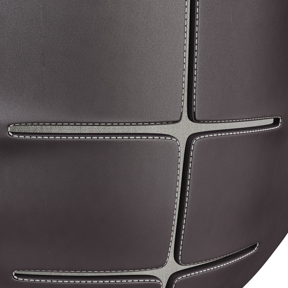 Puff by Fendi Casa low poly 3d model Low-poly 3D model_2