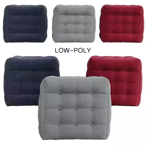 ARRA Hamilton Square Ottoman low poly 3d model