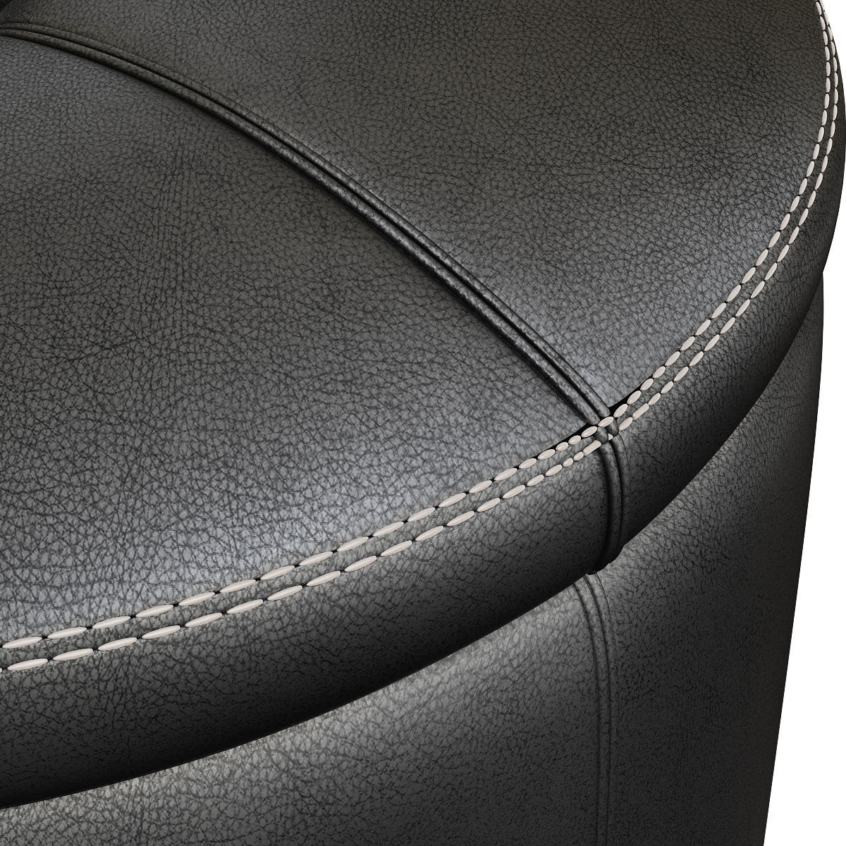 Jysk Puff Med Oppbevaring low poly 3d model Low-poly 3D model_1