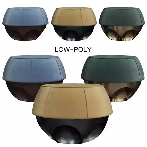 New Objectivity Stool low poly 3d model