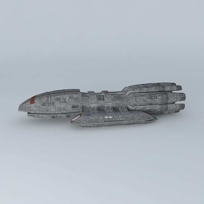 Battlestar Pegasus TNS Free 3D model_2