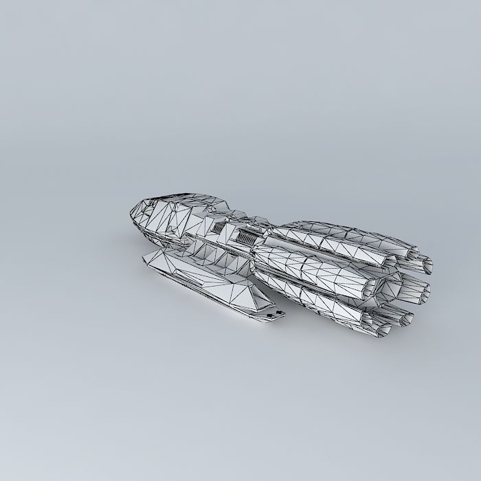 Battlestar Pegasus TNS Free 3D model_4
