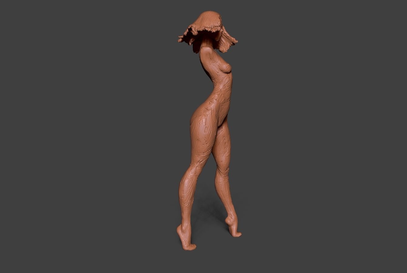 Clay Girl 2 3D print model_2