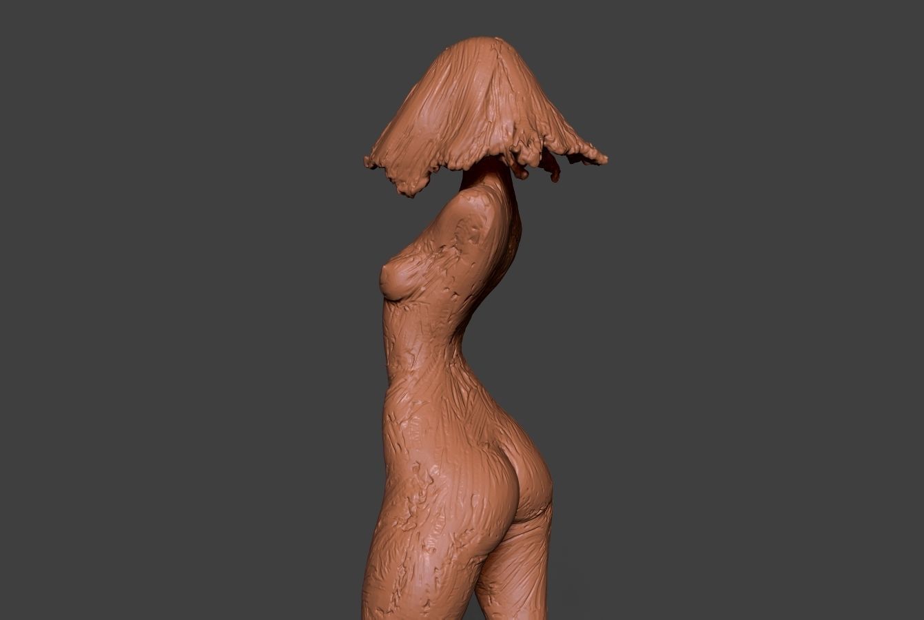 Clay Girl 2 3D print model_12