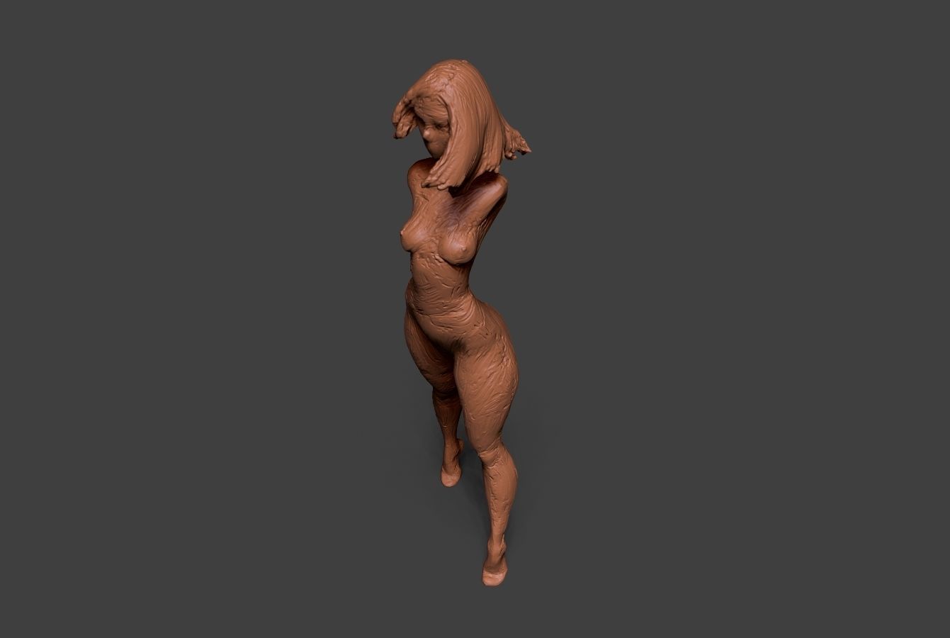 Clay Girl 2 3D print model_7