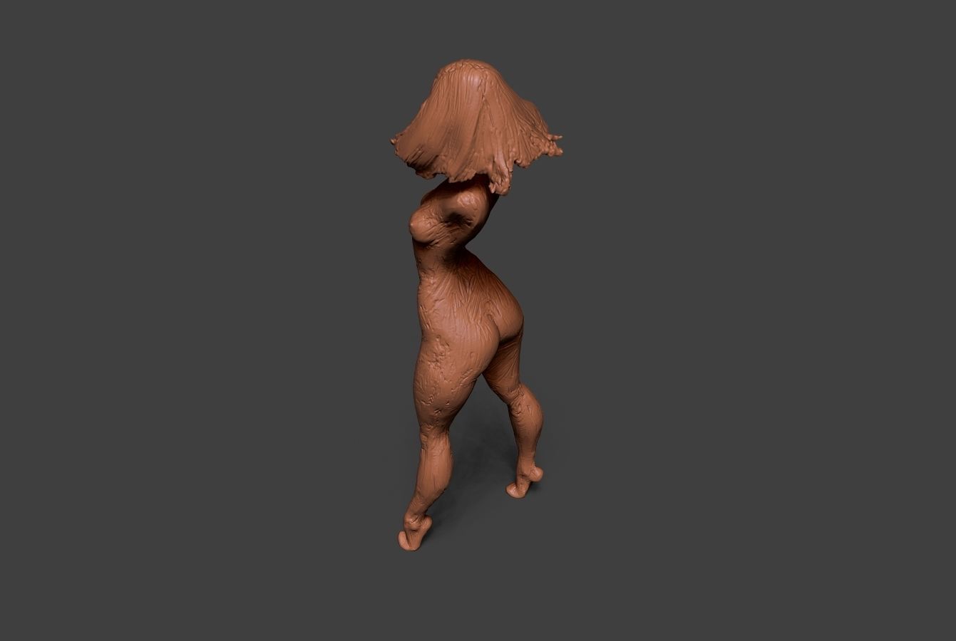 Clay Girl 2 3D print model_6